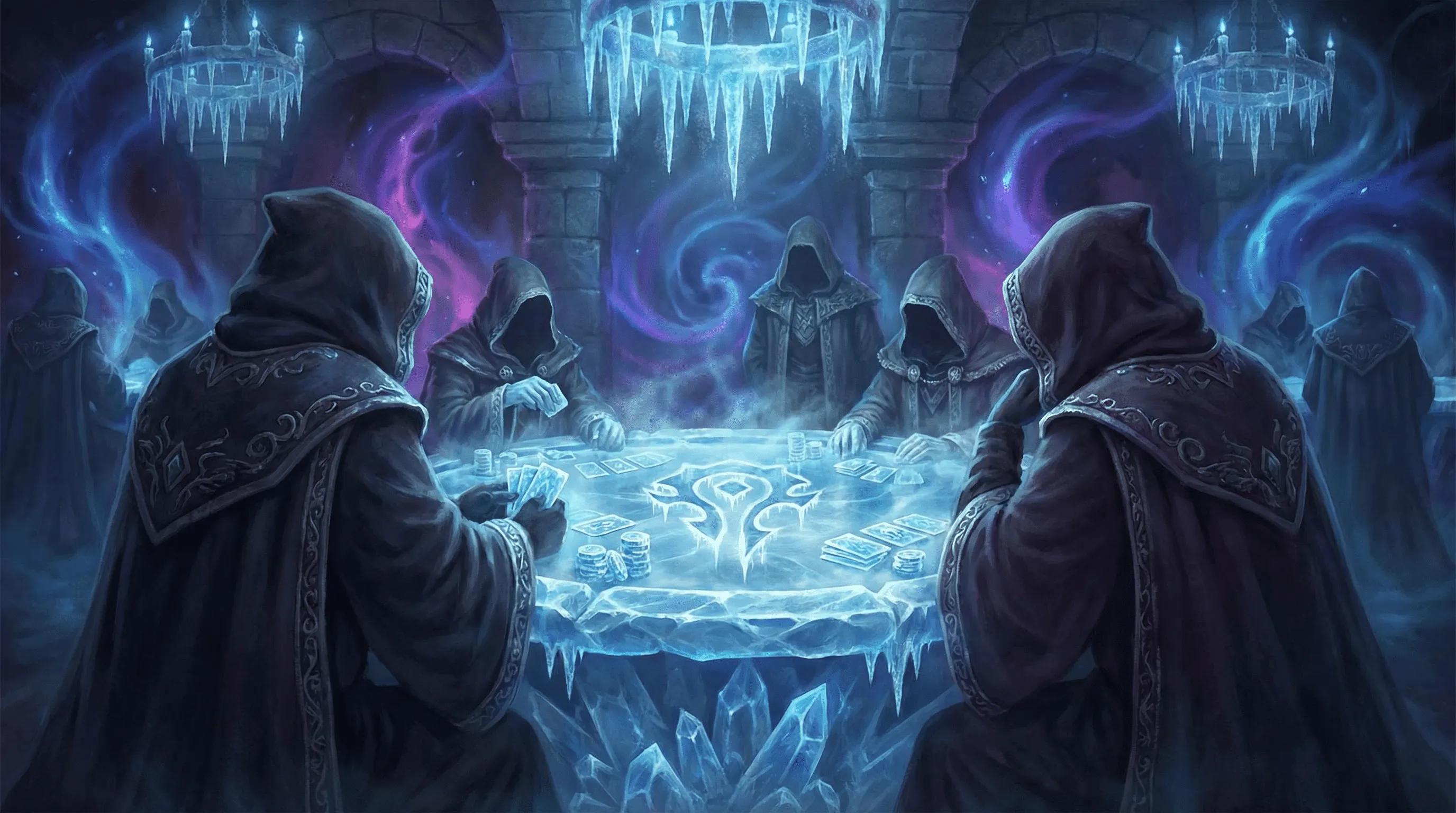 Mesa de Pôquer com tema de gelo no zzwin